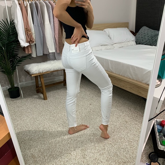 LAST 🆕 Troy - White Slit Denim - Picture 4 of 6